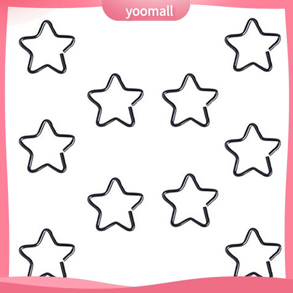 [YM] Set 10 Khuyên Mũi Hình Ngôi Sao / Trái Tim Phong Cách Punk