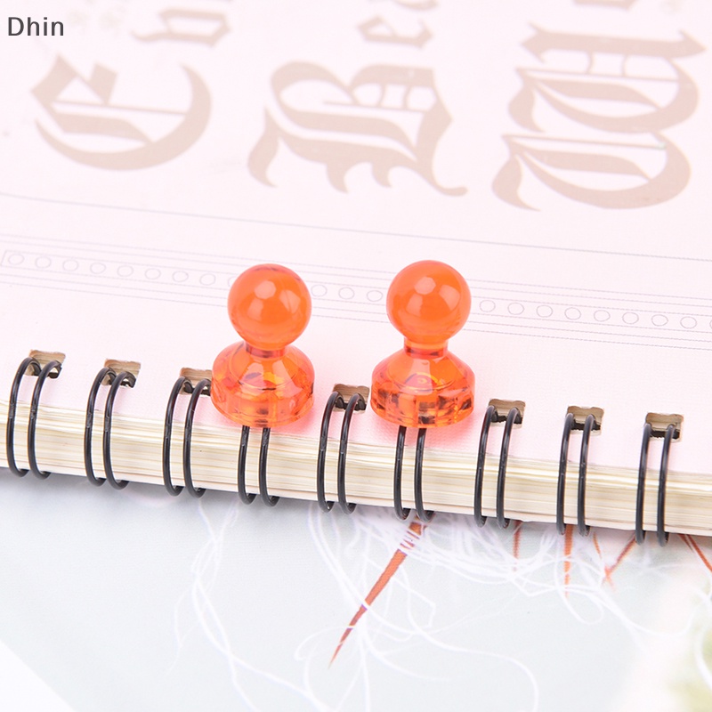 [Dhin] 14pcs strong neodymium noticeboard skittle men pin s fridge diy whiteboard COD