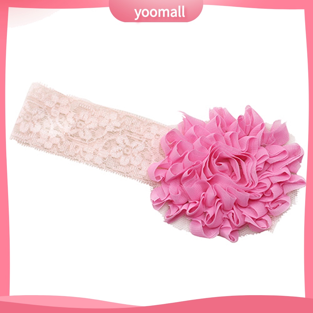 Băng Đô Ren Hoa Co Giãn Ngọt Ngào Cho Bé Gái