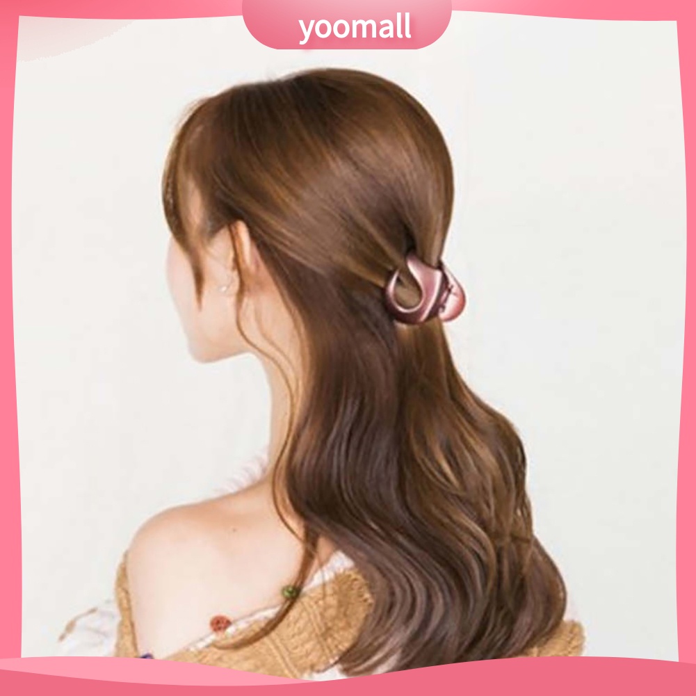 Kẹp Tóc Càng Cua Bằng Acrylic Màu Sắc Tinh Khiết Thời Trang Cho Nữ