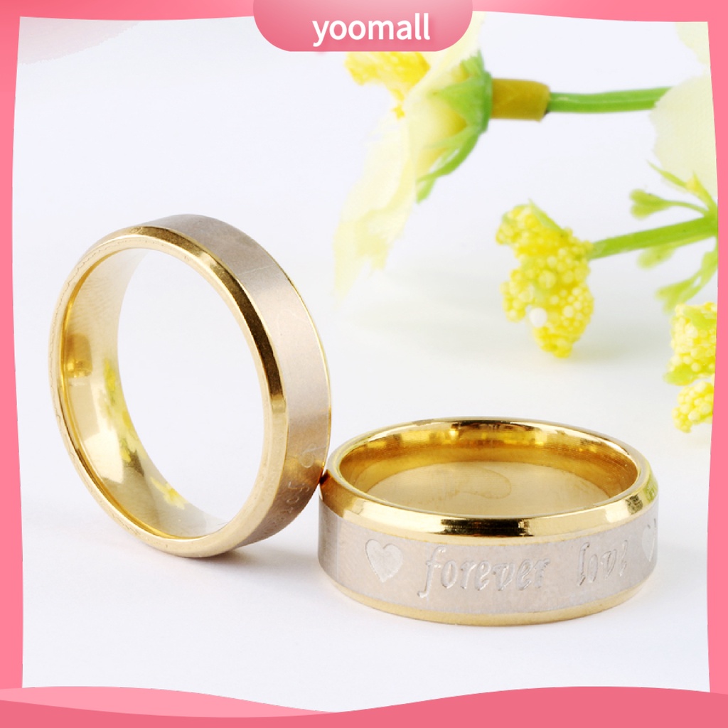 [YM] Nhẫn Hình Trái Tim Không Mùi Thoải Mái Phù Hợp Làm Quà Sinh Nhật Cho Cặp Đôi