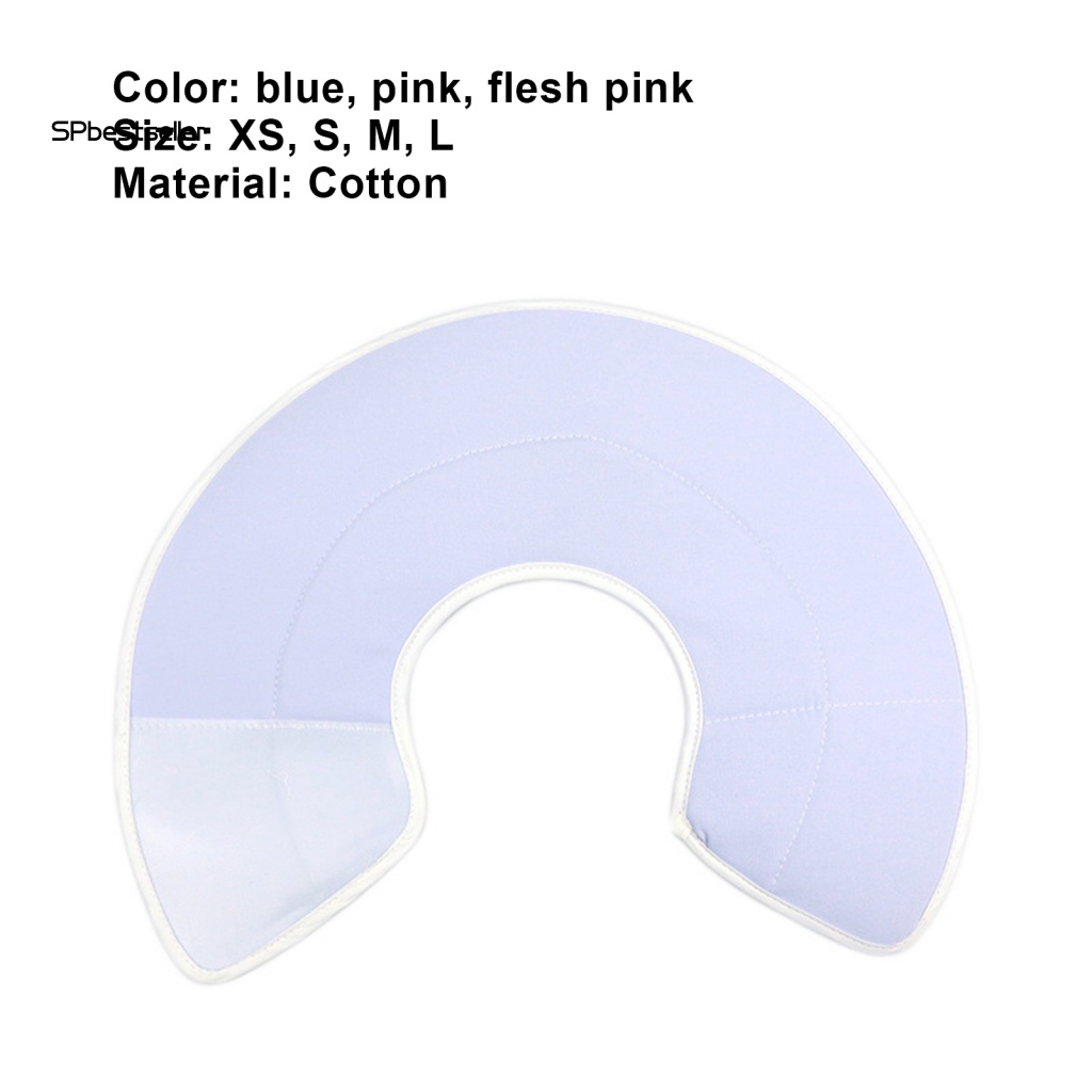 Vòng Cổ Màu Trơn Chống Cắn Bảo Vệ Cho Thú Cưng Màu Sắc