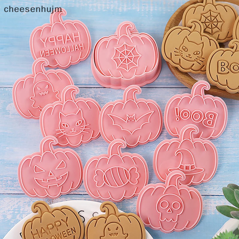 Set 10 Khuôn Cắt Bánh Quy Phong Cách Halloween Ấn Tượng