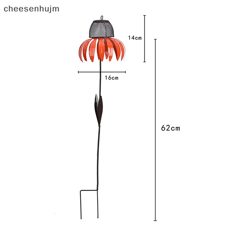 Bình Đựng Nước Bằng Kim Loại Hình Chú Chim Và Hoa Xinh Xắn Trang Trí Sân Vườn