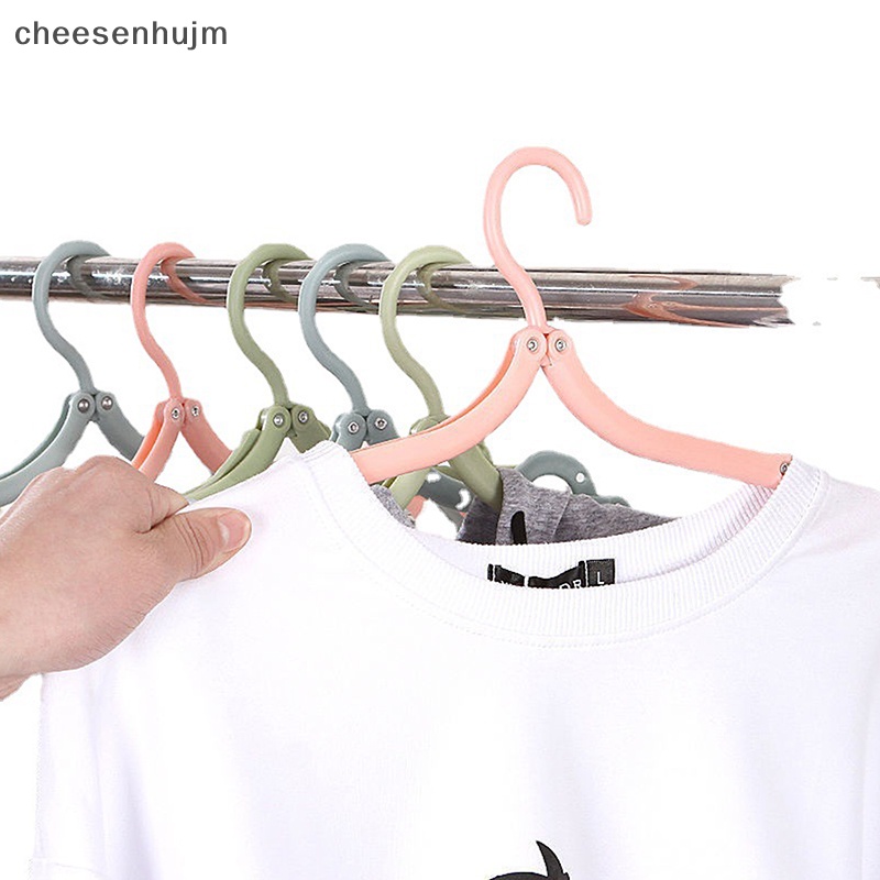 Bộ 5 Móc Nhựa Treo Quần Áo Gấp Gọn Tiết Kiệm Không Gian Đa Năng