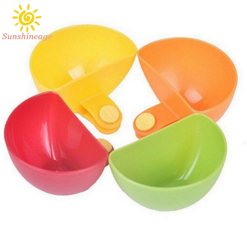 Set 4 Chén Đựng Gia Vị / Giấm Có Kẹp Tiện Dụng