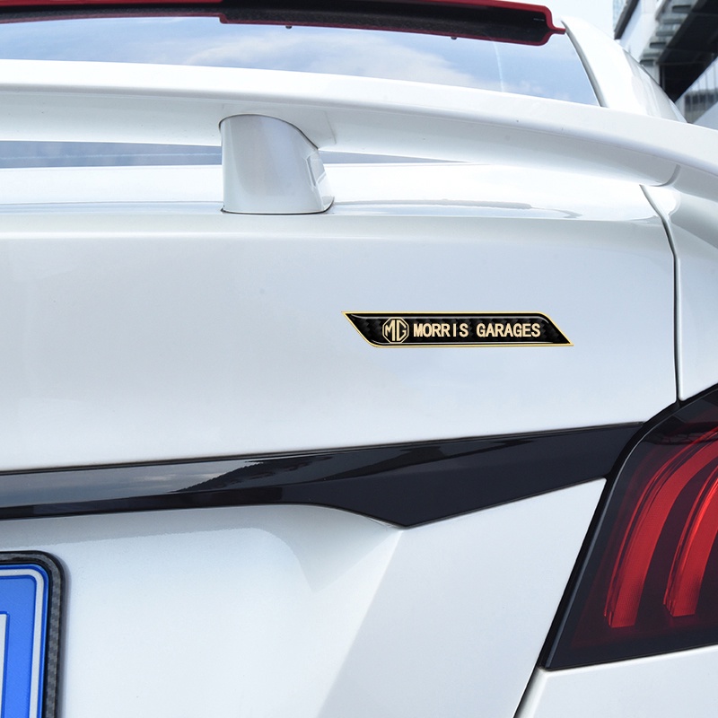 Bộ 2 Hình Dán Kim Loại Trang Trí Thân Xe Hơi MG HS MG3 MG5 MG6