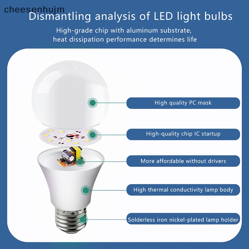 Bóng Đèn LED E27 5W 7W 9W 12W 15W 18W Ánh Sáng Trắng Ấm Tiện Dụng