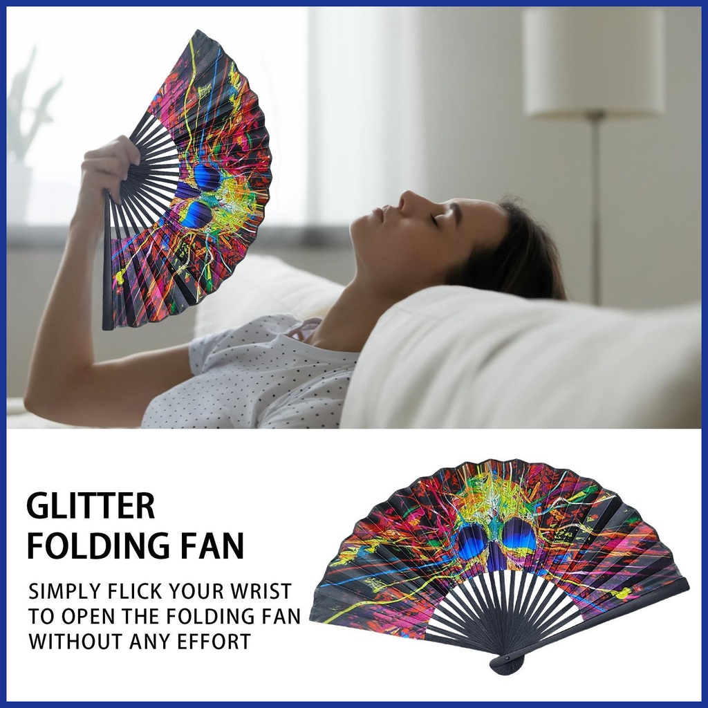 Quạt Gấp Cầm Tay Chất Liệu Tre Và Vải Satin Dùng Cho Tiệc Cưới