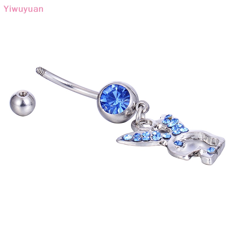 < Yiwuyuan > Khuyên Rốn Hình Thỏ Hoạt Hình Dễ Thương Mới