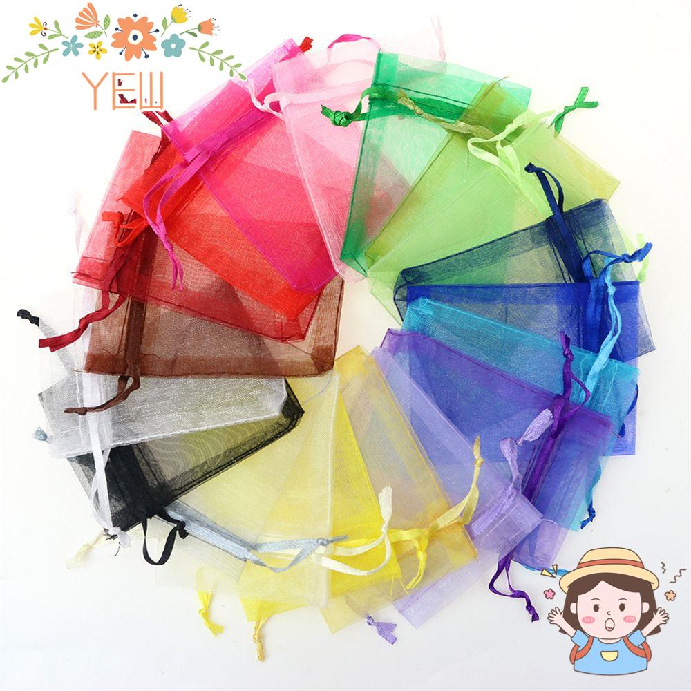 Bộ 50 Túi Đựng Kẹo Trong Suốt Kích Thước 9x12cm Trang Trí Tiệc Cưới