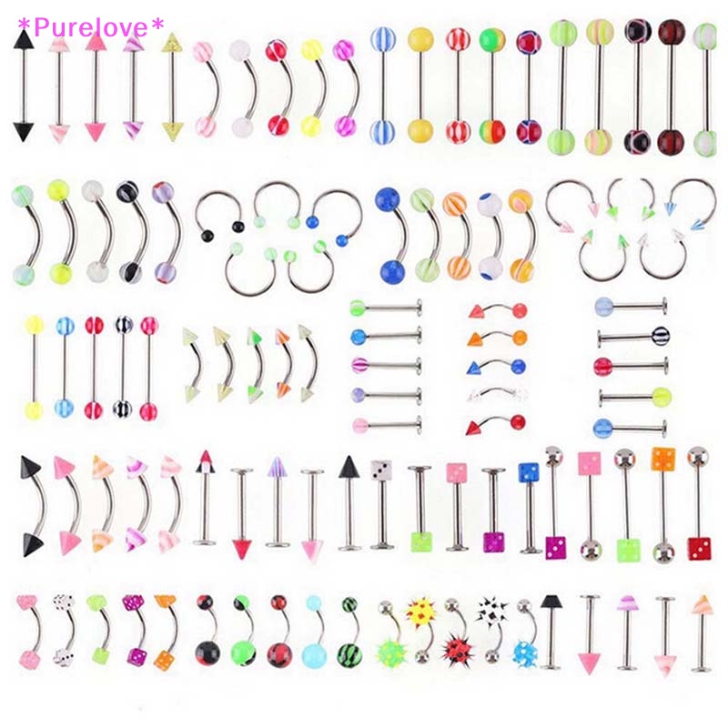 Set 110 Khuyên Đeo Cơ Thể Độc Đáo Cá Tính Mới