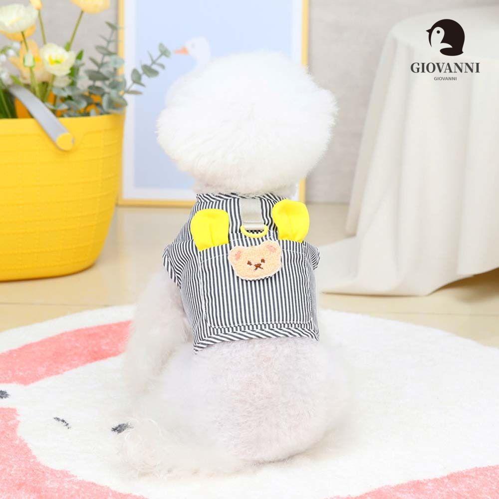 Áo Sát Nách Họa Tiết Kẻ Sọc Dễ Thương Thời Trang Xuân Hè Cho Thú Cưng