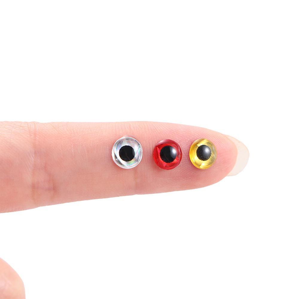 Set 100 Mắt Cá Giả 3mm 4mm 5mm 6mm Làm Phụ Kiện Câu Chuyên Nghiệp