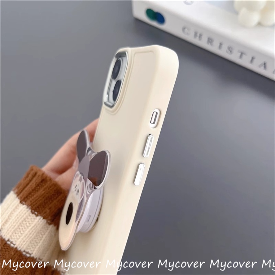 Ốp Điện Thoại Silicone Mềm Chống Sốc In Hình Chú Cún Cho iPhone 11 12 13 14 Pro Max X Xr Xs 8 7 6 Plus SE 2020 Đứng