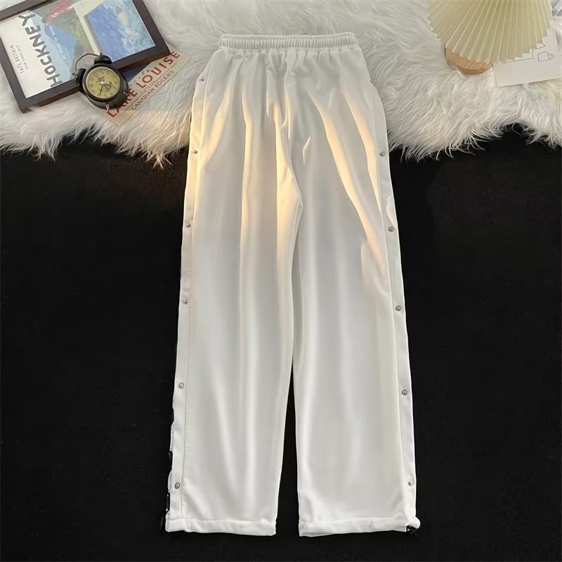 Quần Thể Thao Dây Rút Dáng Rộng In Họa Tiết Phong Cách Hong Kong Thời Trang Mùa Hè Cho Nam