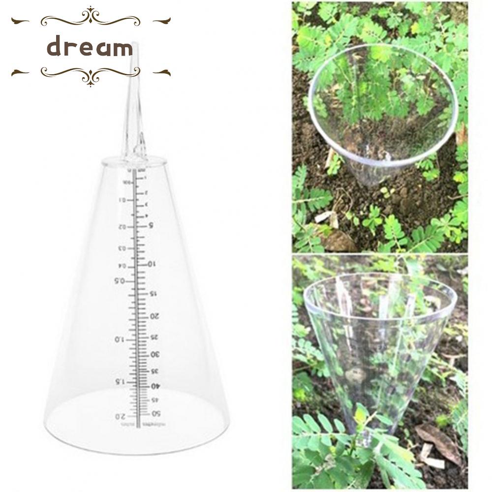 【DREAMLIFE】Rain Gauge Ground Precipitation Measurement Measuring Plastic Transparent