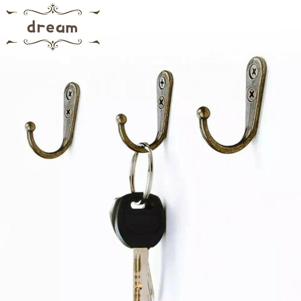 【DREAMLIFE】Hooks Bedroom Hanging Coat Holder Tools W/20 Pieces Screws Wall Mounted