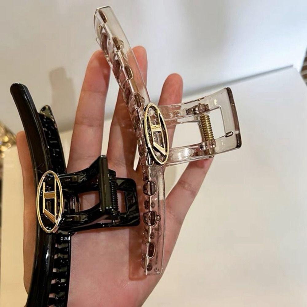 Kẹp Tóc Cá Mập Trong Suốt Bằng Hợp Kim Phong Cách Kroean Thời Trang Cho Nữ