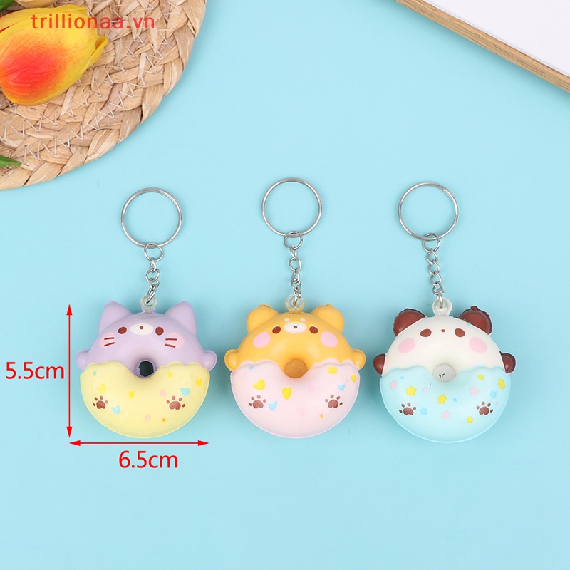 Đồ Chơi Móc Khóa Hình Bánh Donut Trillionaa Độc Đáo