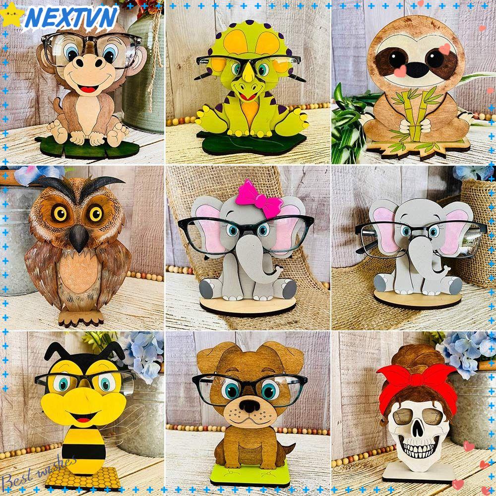 Giá Đỡ Mắt Kính Bằng Gỗ Hình Động Vật 3D Độc Đáo Trang Trí Nhà Cửa