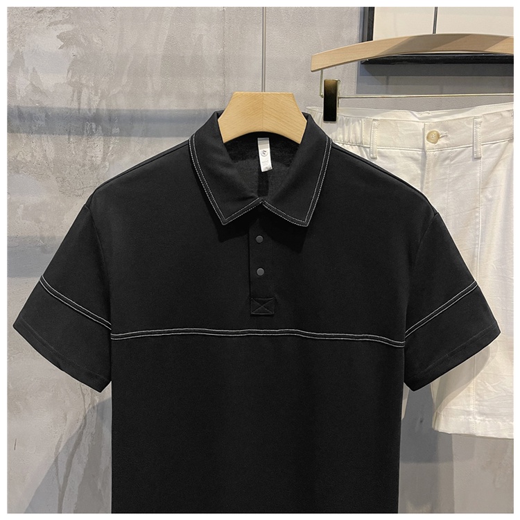 Áo Thun Polo Ngắn Tay Form Rộng Phong Cách Đường Phố Thời Trang Mùa Hè Dành Cho Nam