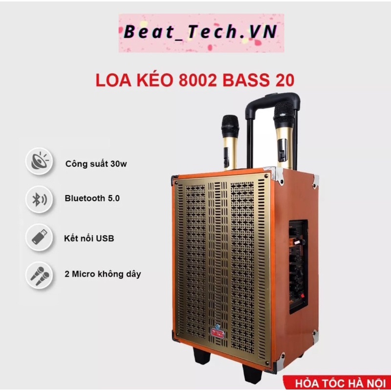 Loa Kéo karaoke Bluetooth ONTEKCO 8001 và ONTEKCO 8002 hát karaoke Siêu Hay KÈM MIC