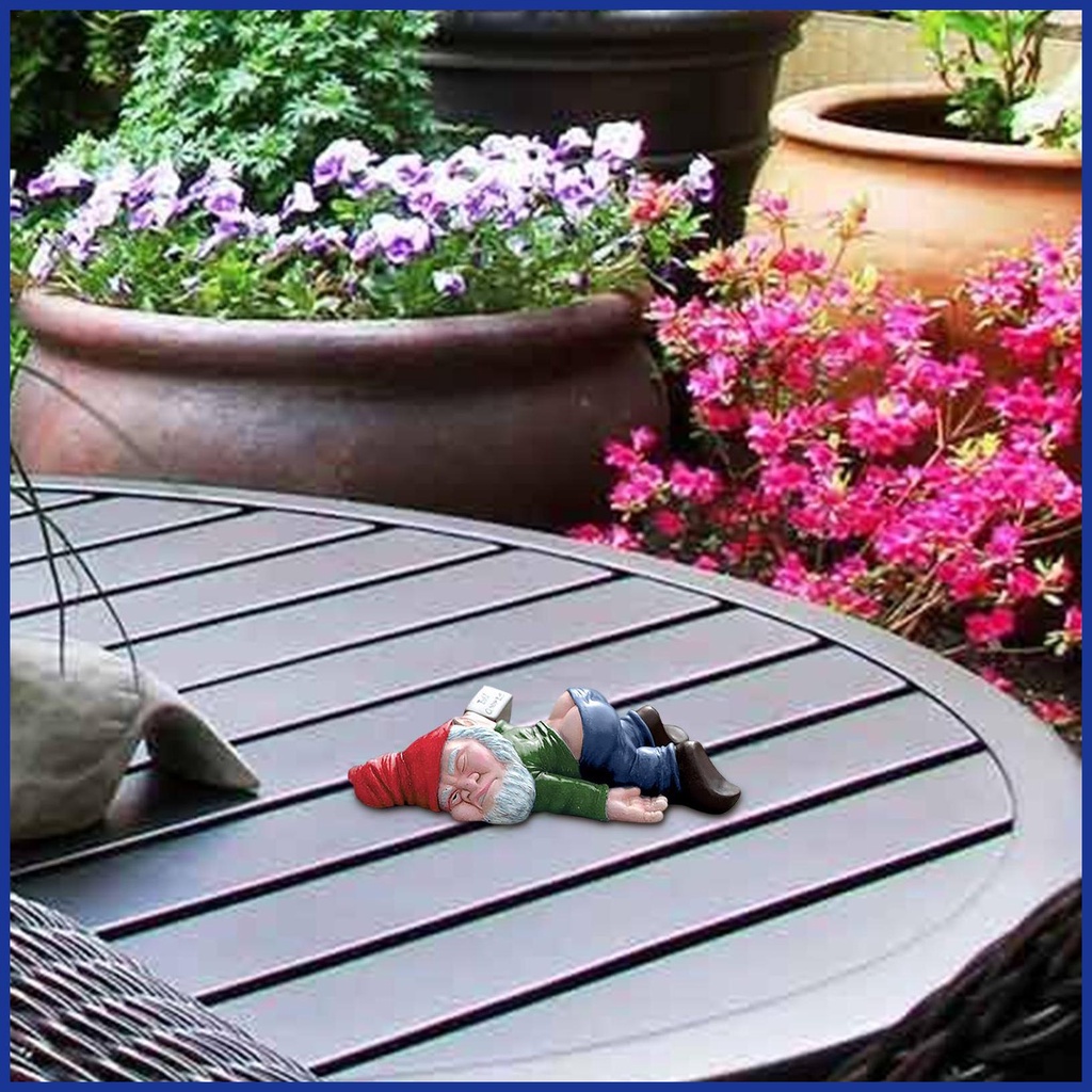 Phụ Kiện Trang Trí Vườn Cây Hình Drunk Gnomes Sáng Tạo