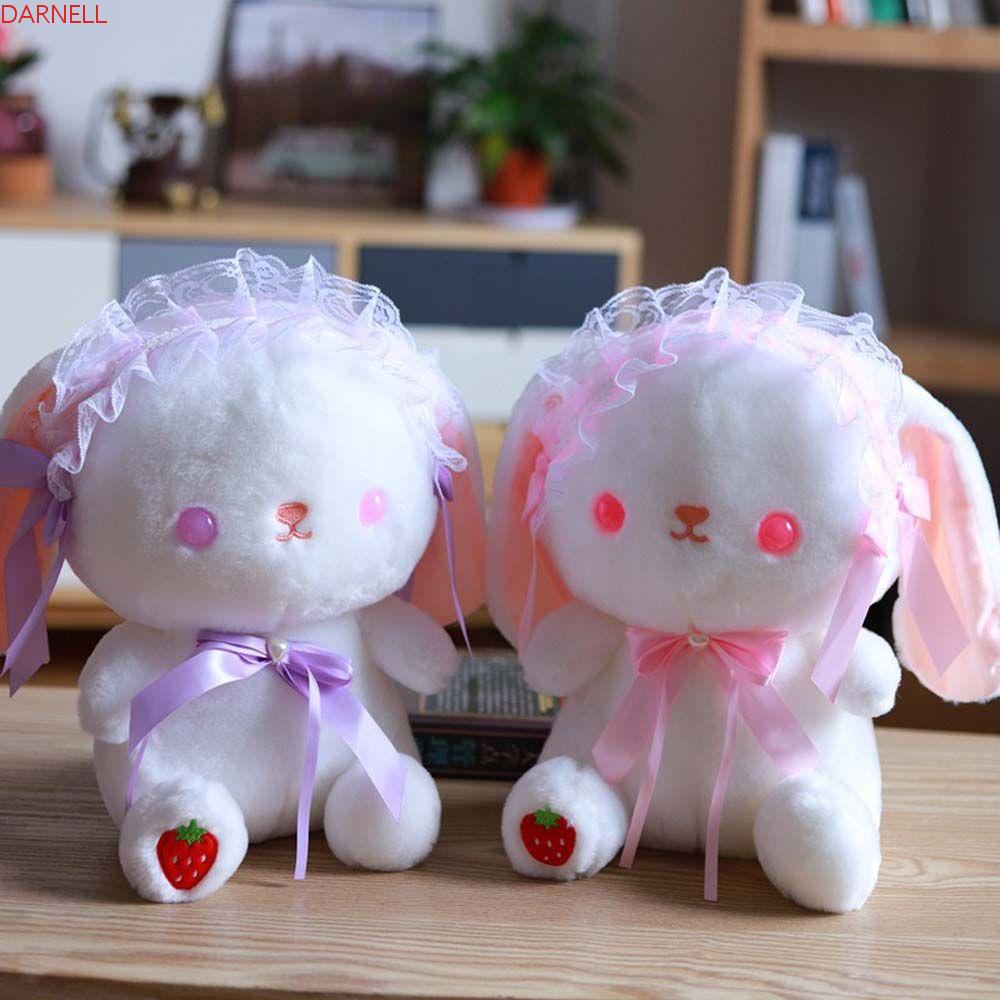 Thỏ Nhồi Bông Mềm Mại Trang Trí Nhà Cửa Phong Cách Lolita