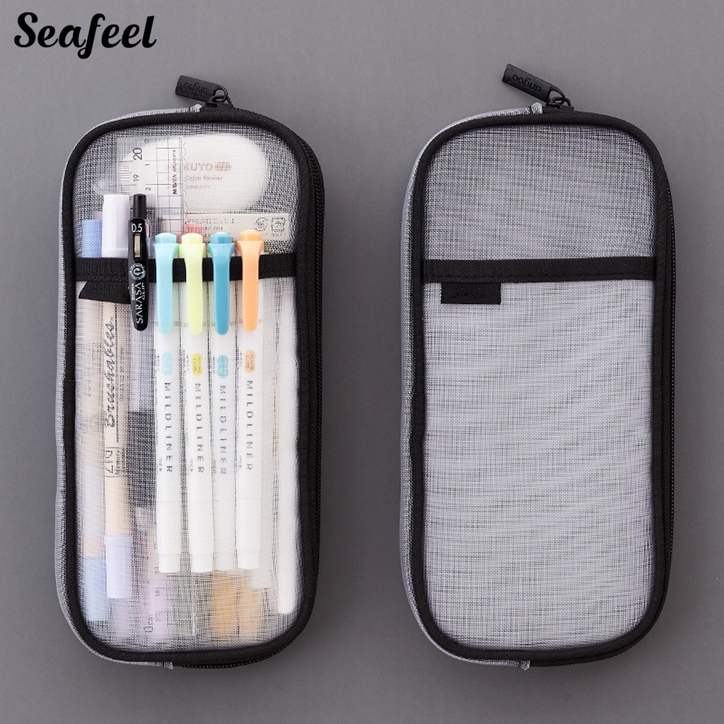 Túi Đựng Bút Trong Suốt Đơn Giản Thời Trang Phong Cách Hàn Quốc