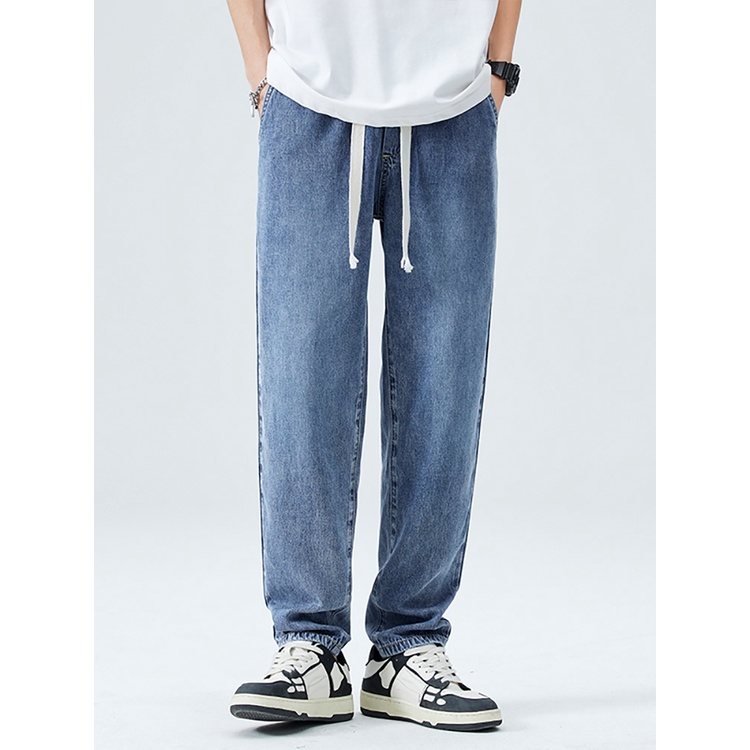 Quần Jeans Nam Dáng Rộng Phong Cách Thời Trang Mùa Hè 2023 Mới