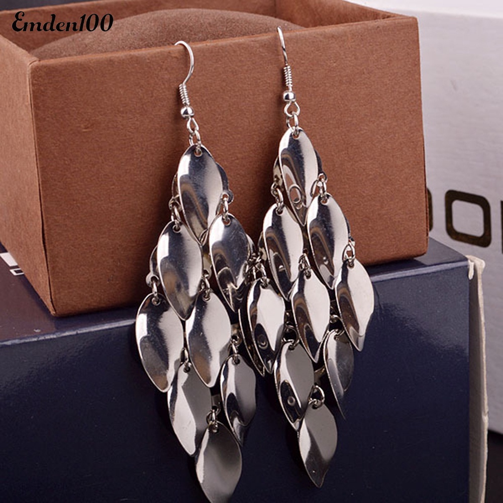 Bông Tai Dài Hình Giọt Nước Thời Trang Nữ Tính