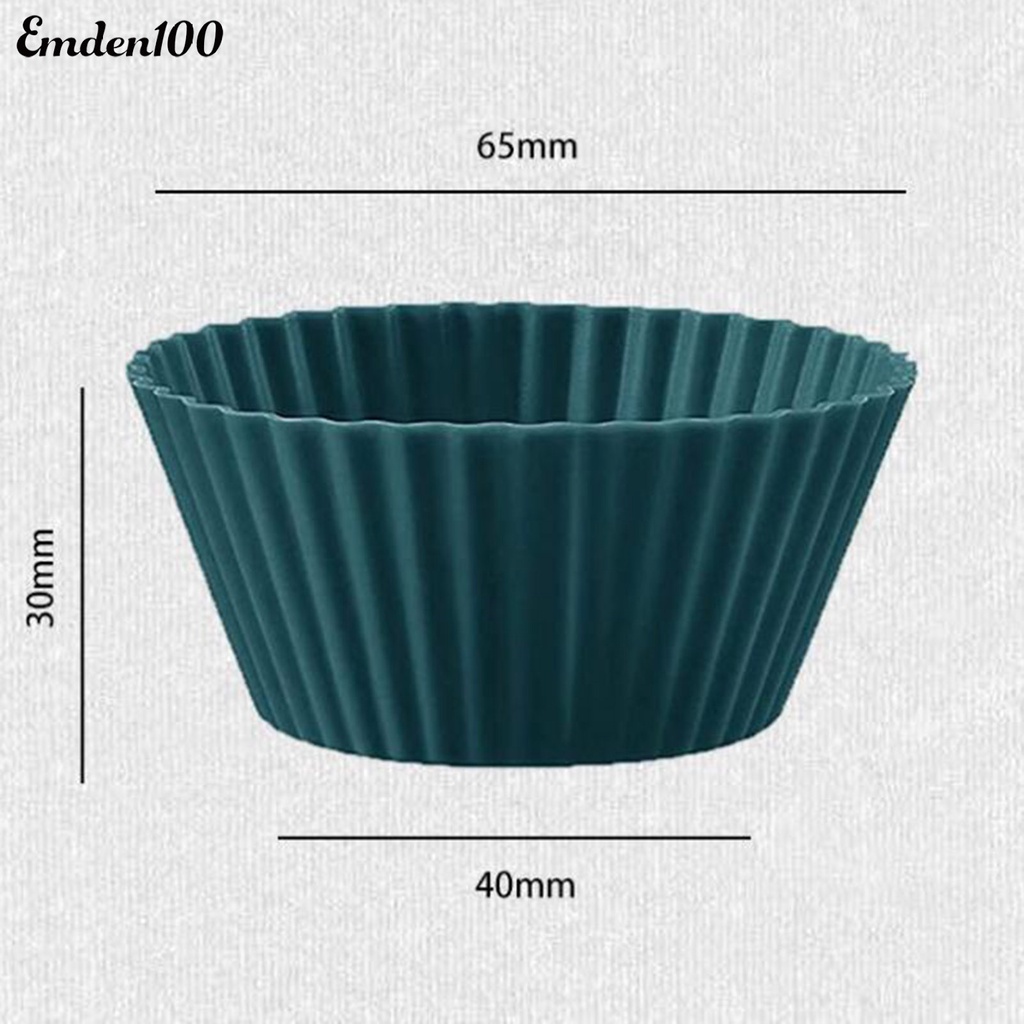 Bộ 12 Khuôn Silicone Làm Bánh Cupcake Chống Dầu