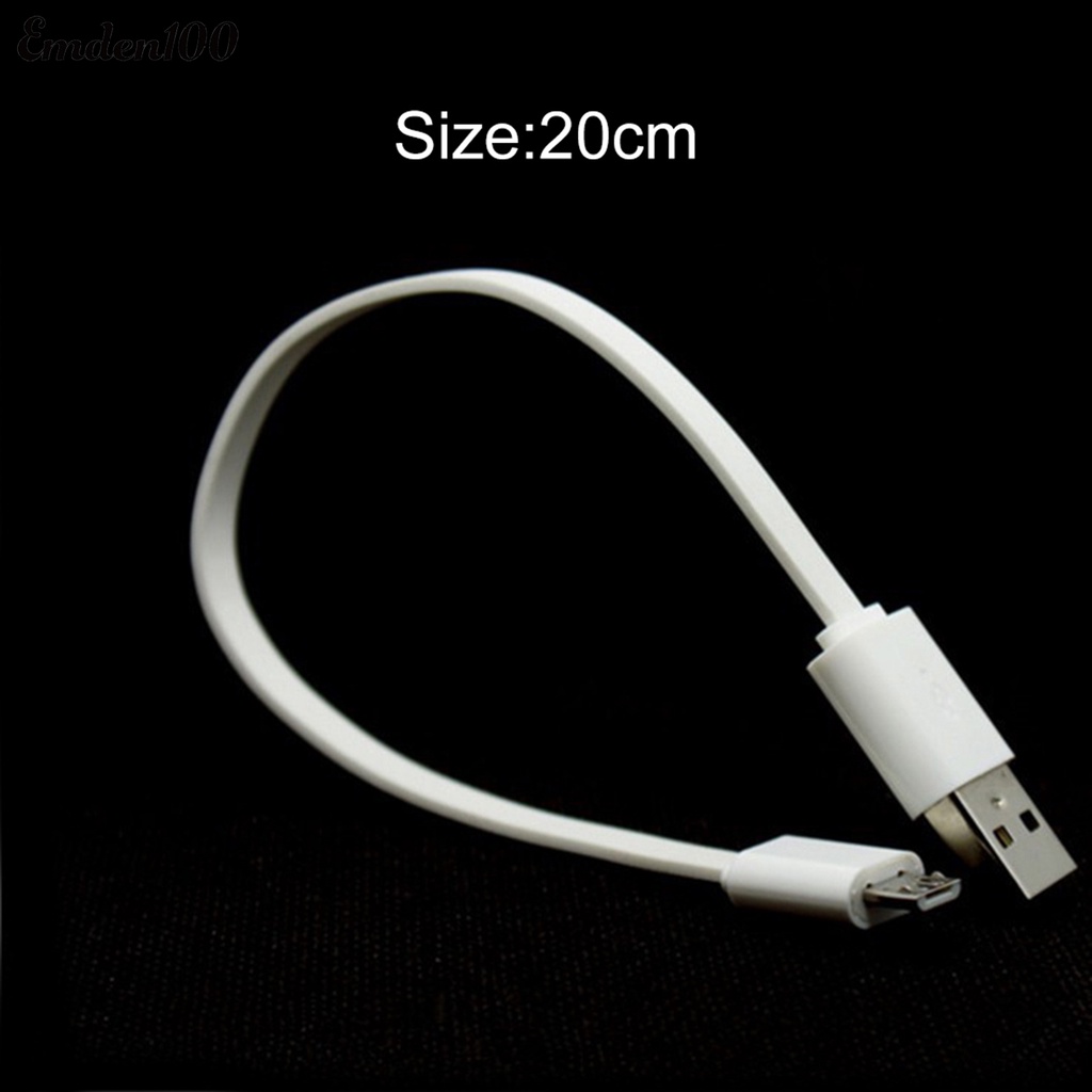 Dây Cáp Sạc Micro USB Dài 20cm Cho Điện Thoại