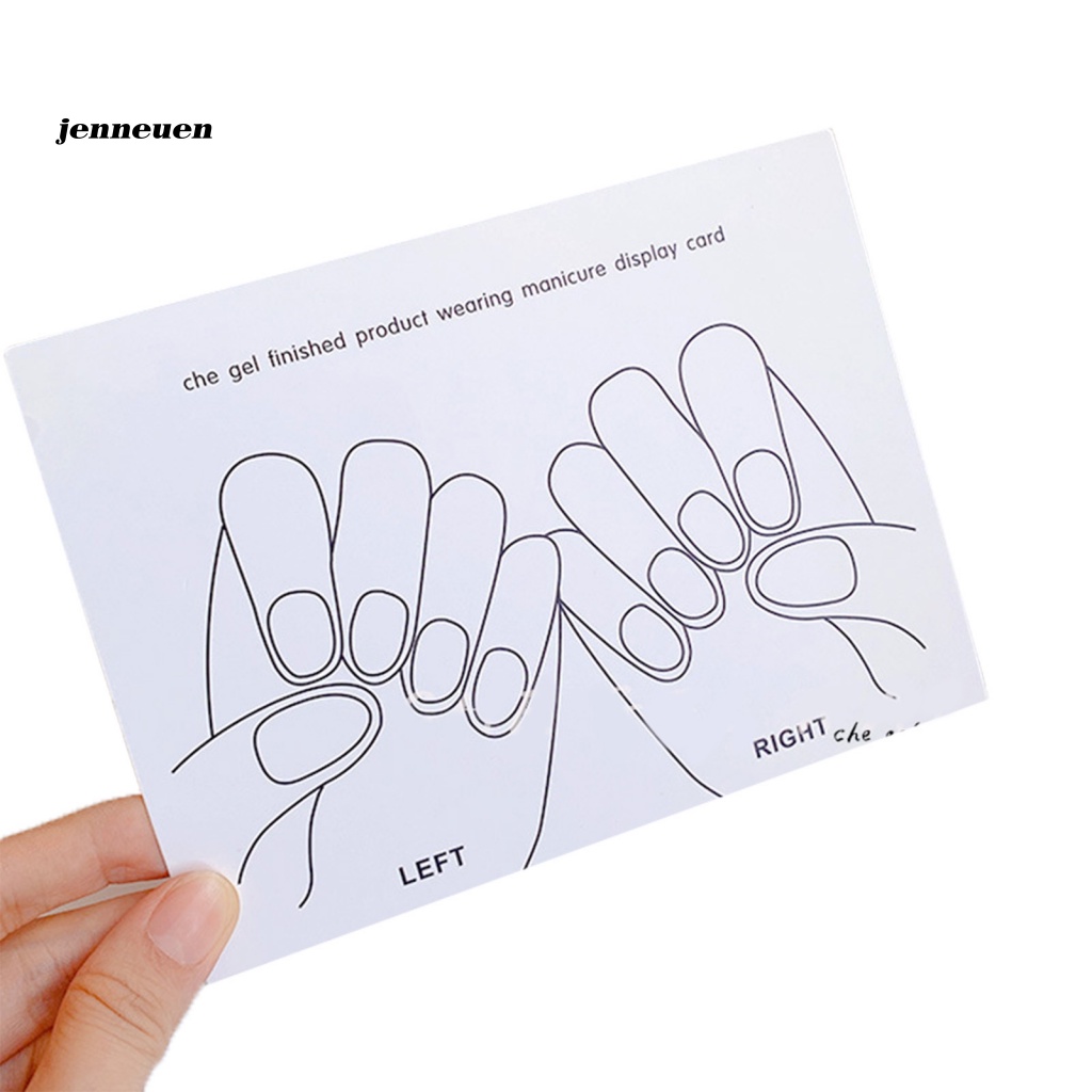 Set 5 Thẻ Trưng Bày Móng Tay Giả 2 Kiểu Chuyên Dụng Cho Salon Edge