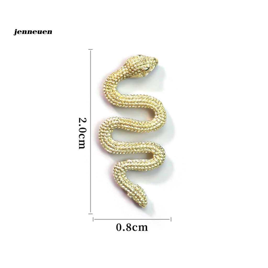 Set 10 Phụ Kiện Trang Trí Móng Tay Không Phai Hình Rắn Thời Trang