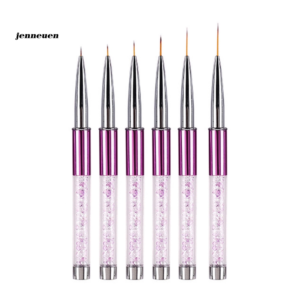 Jen Bút Vẽ Móng Nghệ Thuật Nhỏ Gọn Họa Tiết Chấm Bi Kẻ Sọc Sử Dụng Tại Nhà Kèm Vỏ Bọc