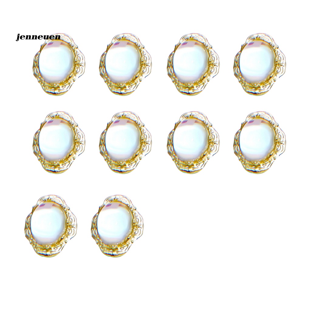 Set 10 Móng Tay Giả Kính Trọng Lượng Nhẹ Trang Trí Nghệ Thuật Cho Nữ