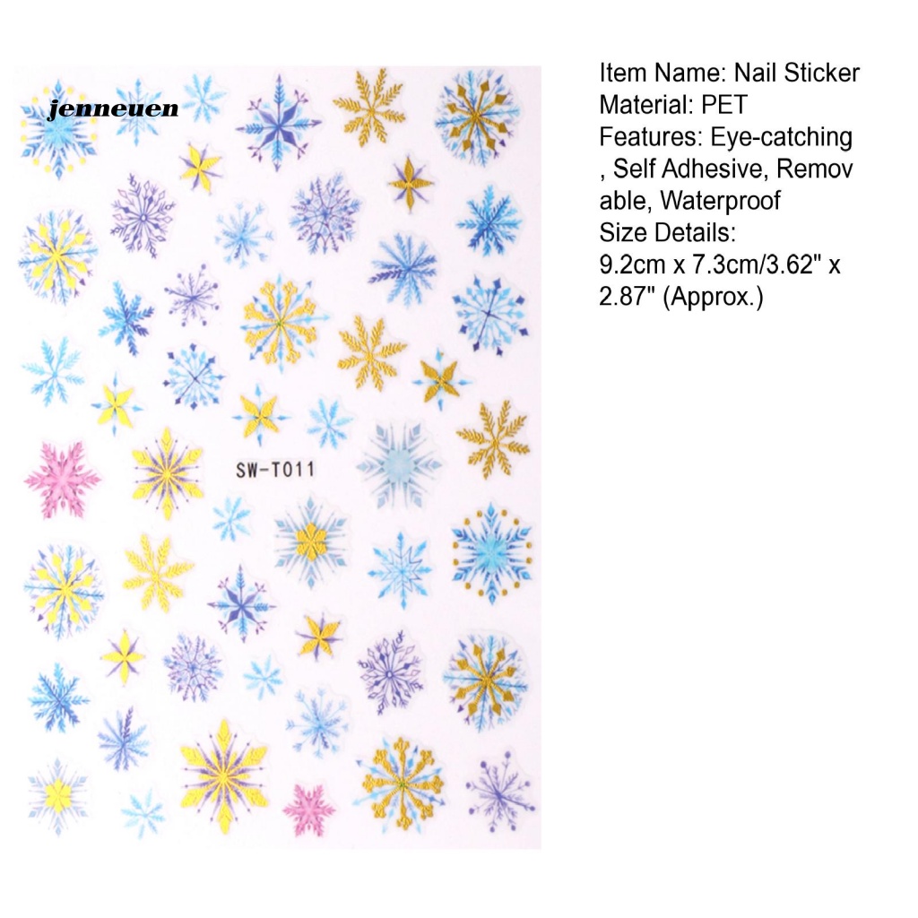 Miếng Dán Trang Trí Móng Tay Màu Sắc Tươi Sáng Không Mùi