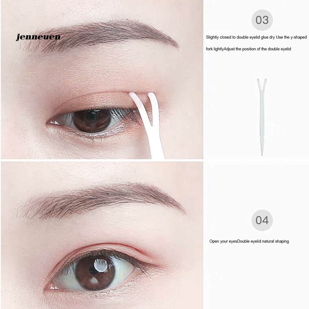 Bộ 5 Miếng Dán Kích Mí Vô Hình Kèm Chai Xịt Và Nhíp Tiện Dụng