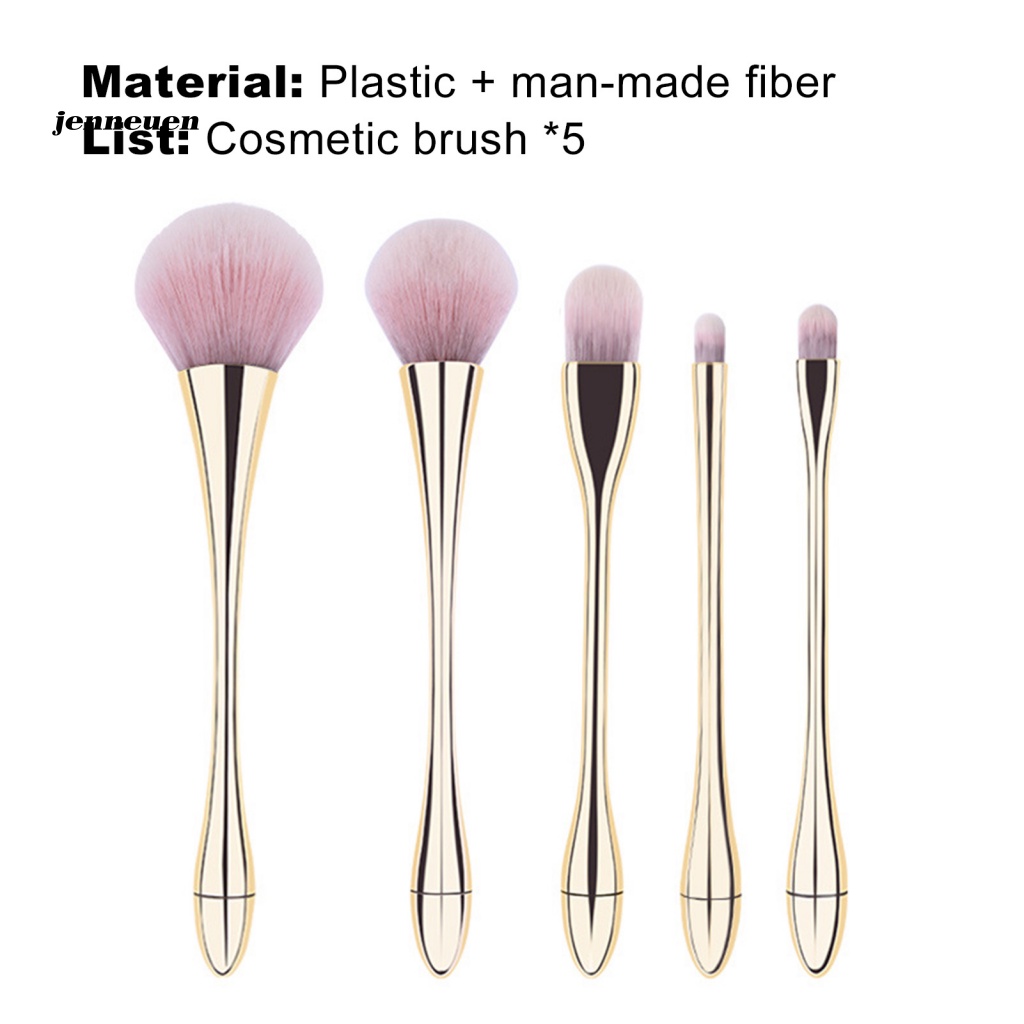 Set 5 Cọ Trang Điểm Làm Đẹp Thiết Kế Eo Cọ Mềm Mại Tiện Dụng