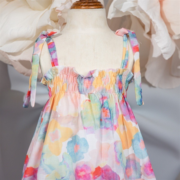 Váy 2 dây buộc nơ 5132 op kids