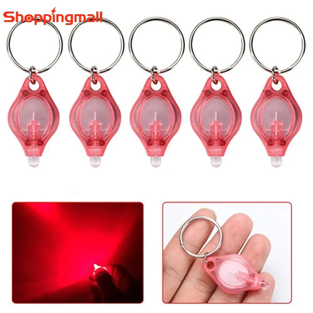 Móc Khóa Đèn Pin UV LED Mini Màu Đen Tiện Dụng