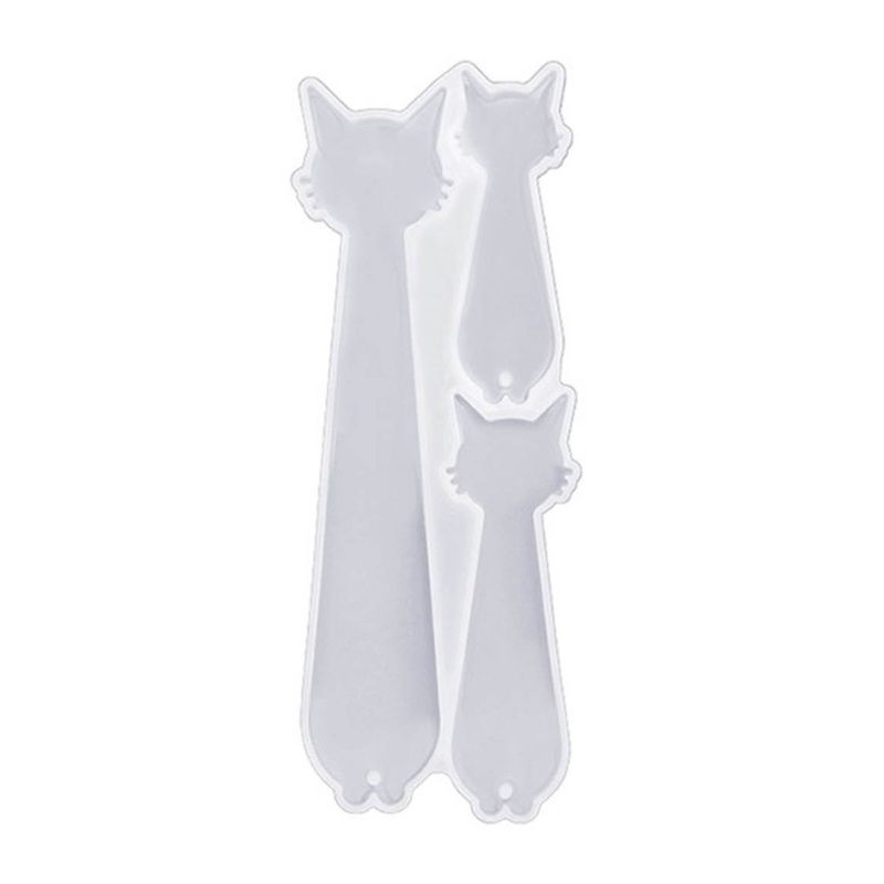 Nav handmade bookmark mặt dây chuyền khuôn nhựa hình chữ nhật mèo vuốt cá heo khuôn silicone khuôn đúc nhựa cho trang trí tự làm
