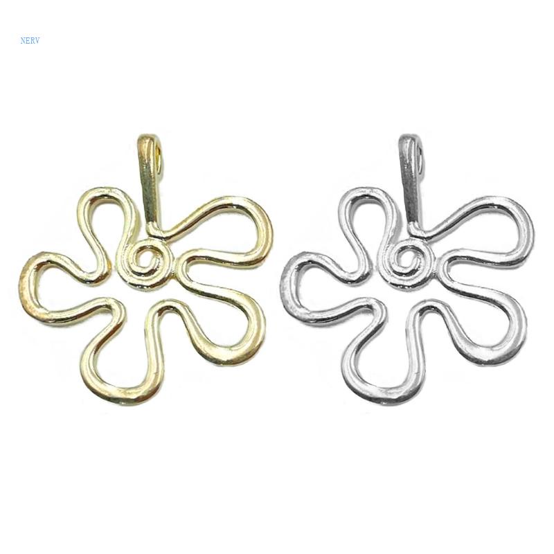 Mặt Vòng cổ Hình Bông Hoa Phong Cách Trừu Tượng Độc Đáo