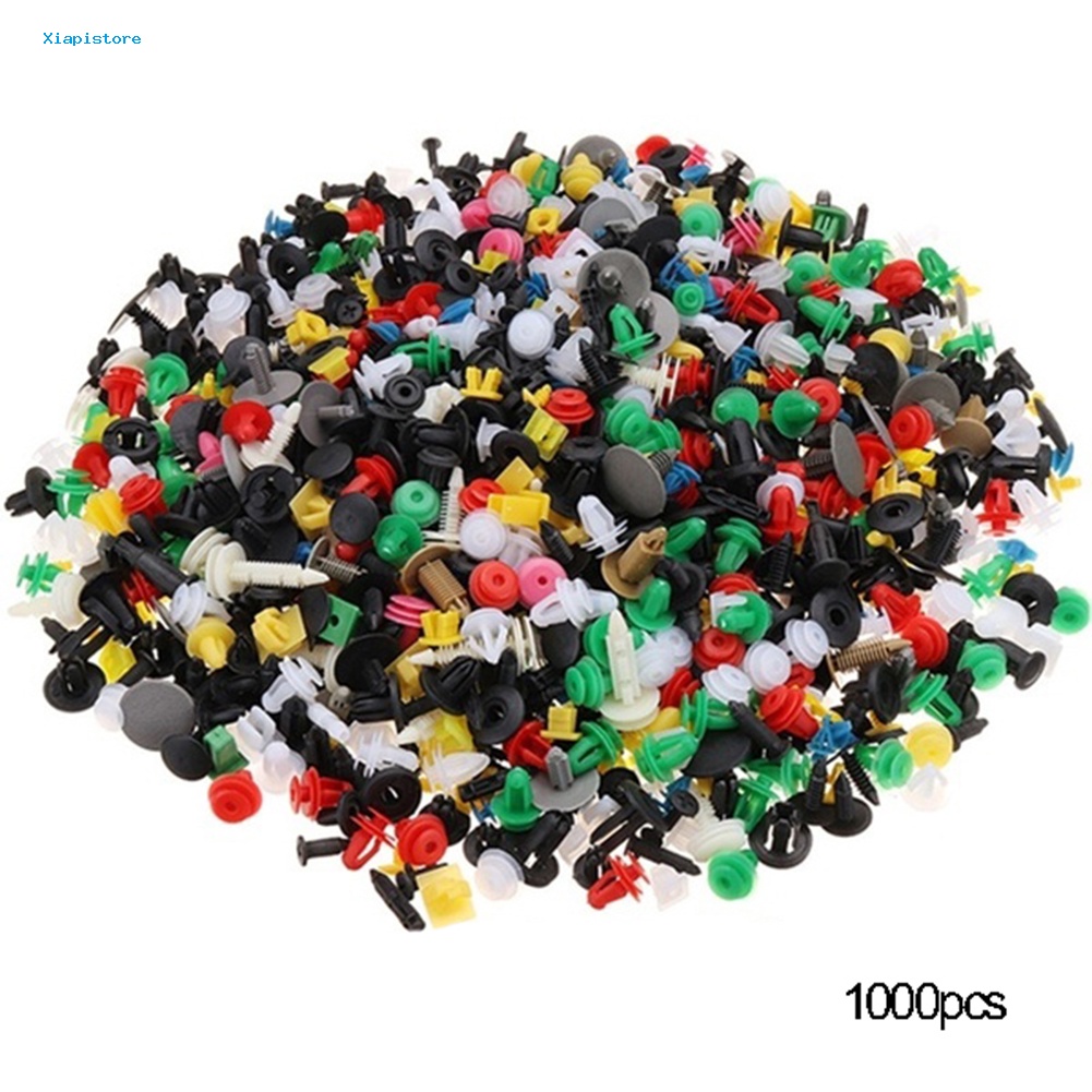 Set 1000 Đinh Tán Nhựa Phụ Tùng Cho Xe Ô Tô Kèm Chìa Vít