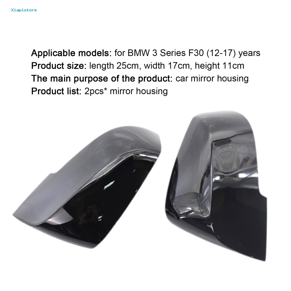 Bộ 2 Ốp Gương Chiếu Hậu Màu Đen Bóng Chống Mòn Thay Thế Tiện Dụng 51167292746 51162222543 51162222544 Phụ Kiện Chuyên Dụng Dành Cho BMW 3 Series F30 12-17