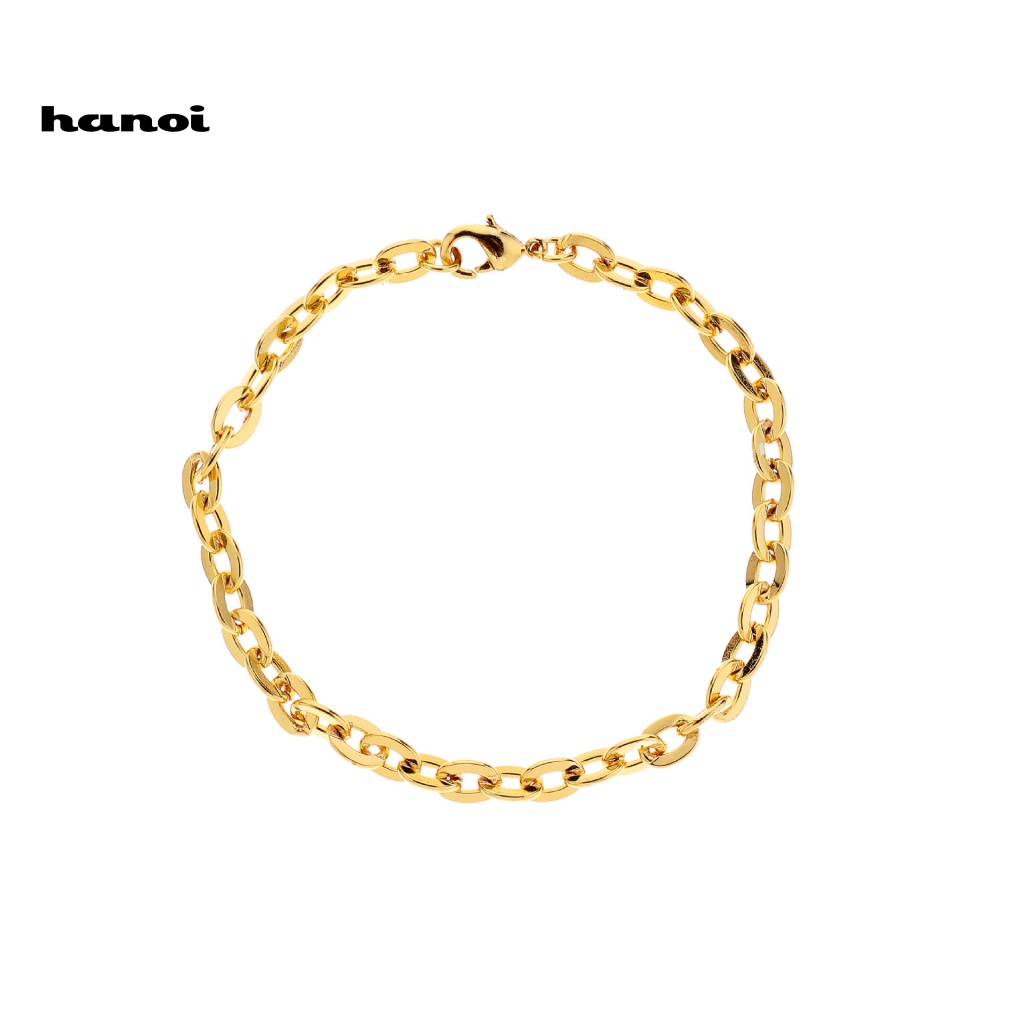 Vòng Tay Dây Xích Thiết Kế Đơn Giản Phong Cách Hip Hop Cho Nam Và Nữ