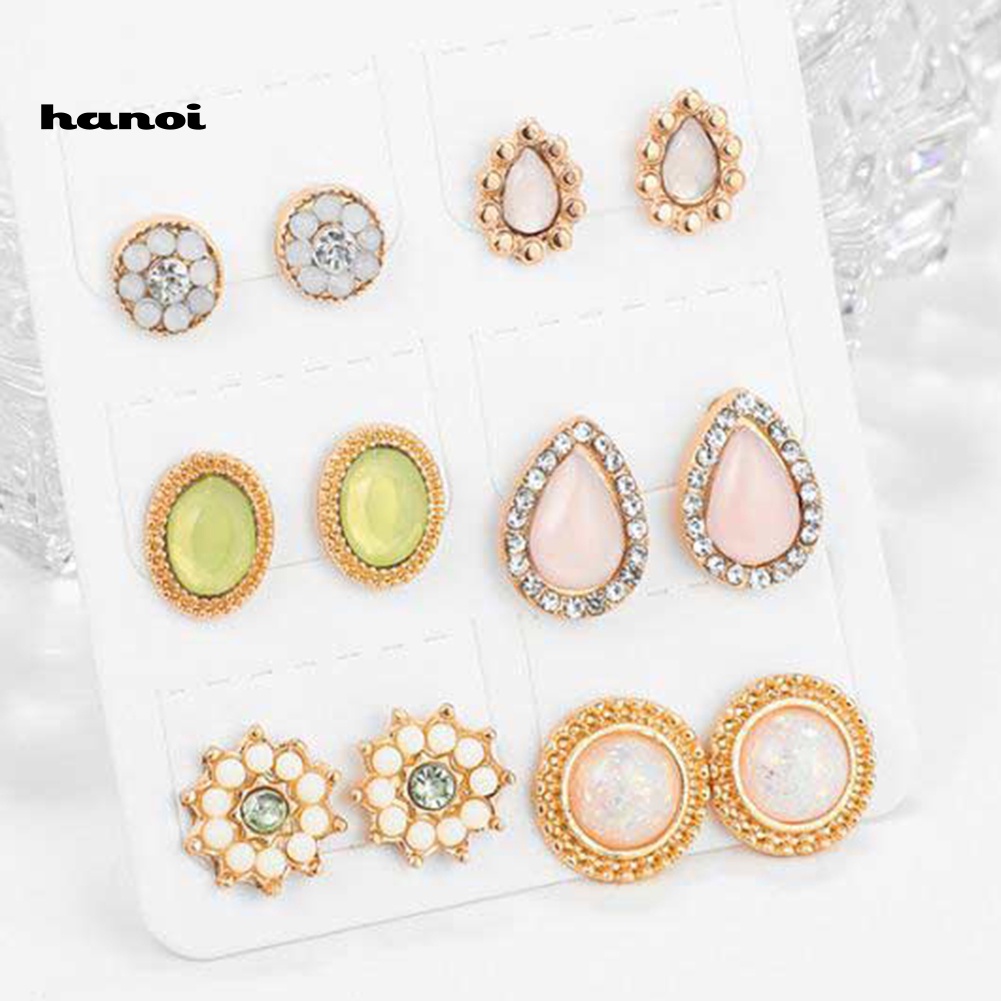 6 Đôi Bông Tai Thời Trang Nữ Tính