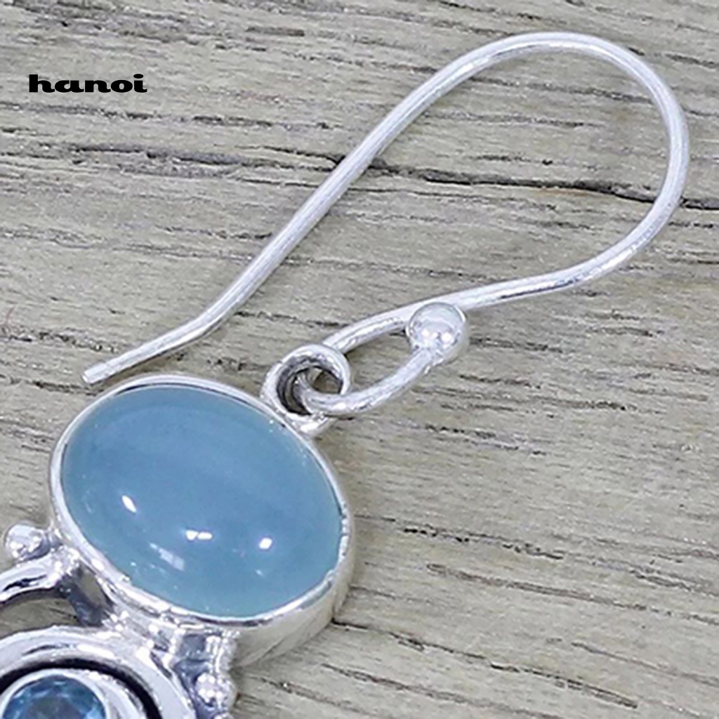 1 Đôi Khuyên Tai Kim Loại Vintage Cho Nữ